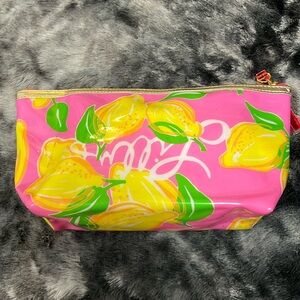 Pink Lemon Print Women's Bag